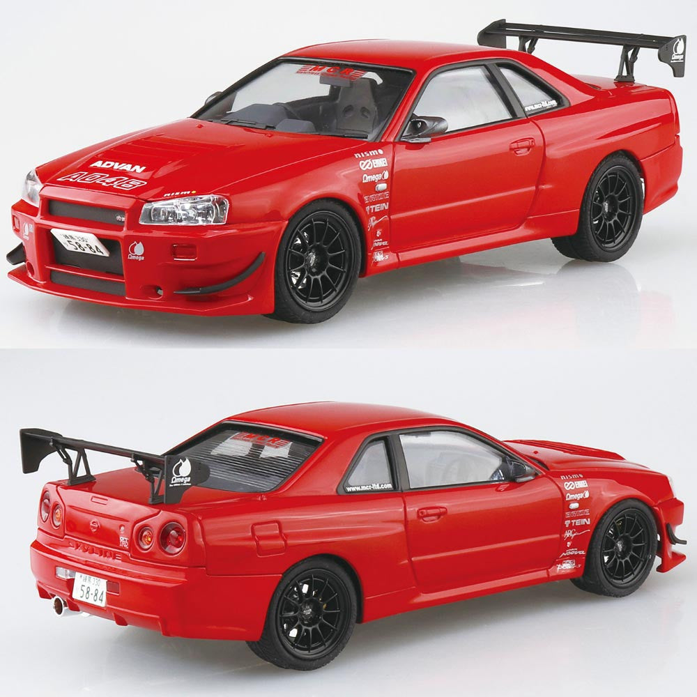 Aoshima MCR BNR34 Nissan Skyline GT-R 2002 1:24 Model Kit  06351