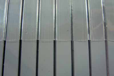 PACK OF 2   4MM PROFILED CLEAR SHEET