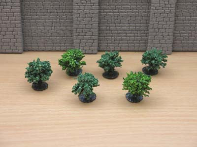 JORDAN NO 9 PACK OF 6 GREEN BUSHES