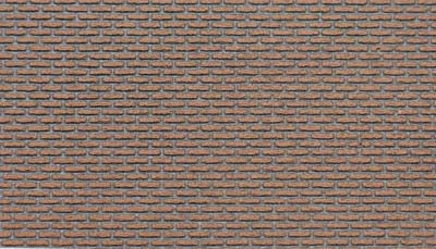 JORDAN NO 909 EMBOSSED SHEET RED BRICK WALL