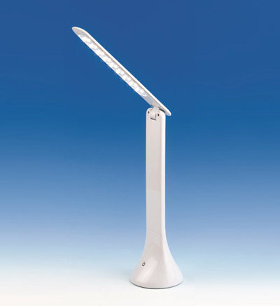 LED RECHARGEABLE BENCH LAMP WITH DIMMER & USB