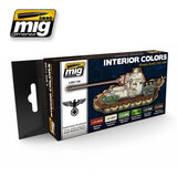 INTERIOR COLOURS GERMAN TANKS ACRYLIC PAINT SET