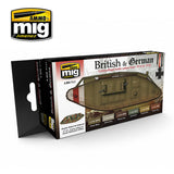 WWI BRITISH & GERMAN ACRYLIC PAINT SET