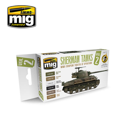 SHERMAN TANKS VOL 2 ACRYLIC PAINT SET