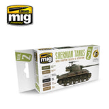 SHERMAN TANKS VOL 2 ACRYLIC PAINT SET