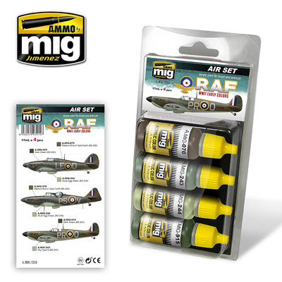 Ammo Mig EARLY WWII RAF ACRYLIC PAINT SET 7215