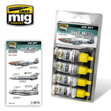 Ammo BARE METAL AIRCRAFT COLOURS ACRYLIC PAINT SET