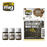 GLOSSY WET MUD SOILS MUD &  EARTH SET