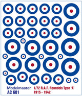 RAF ROUNDELS TYPE A 1915-42