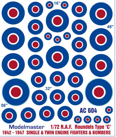 RAF ROUNDELS TYPE C 1942-47