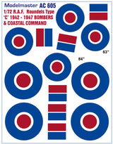 RAF ROUNDELS TYPE C1 1942-47