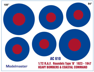 RAF ROUNDELS TYPE B 1923-47