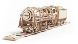 Ugears Model Steam Locomotive with tender