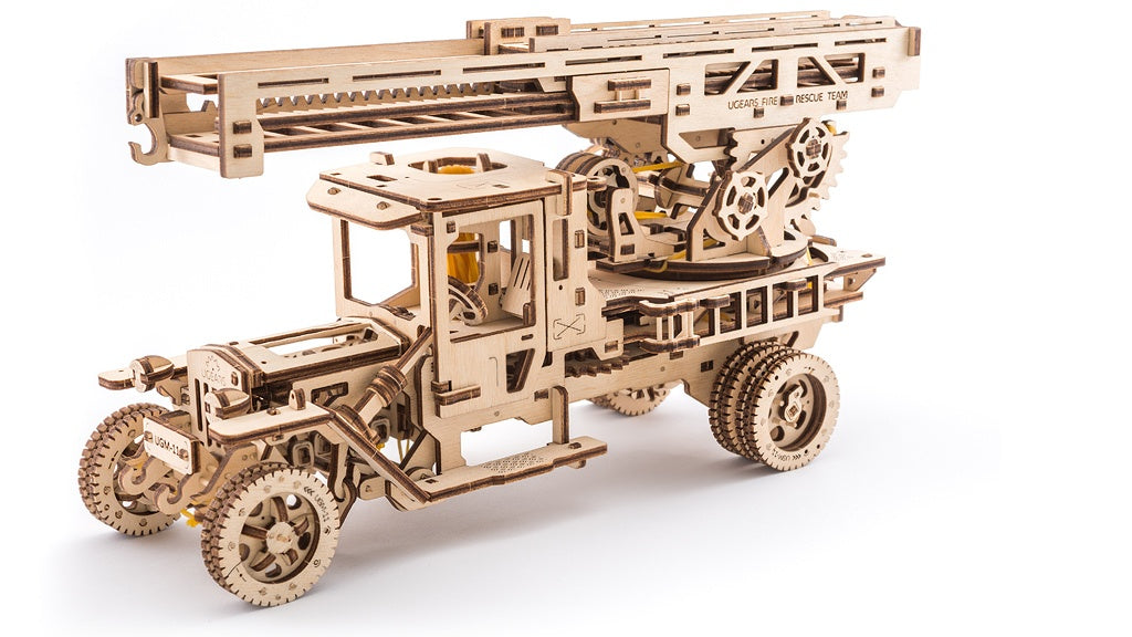 Ugears Model Fire Ladder Truck