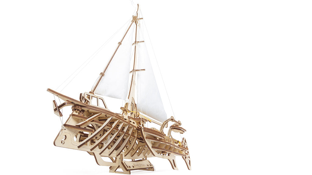 Ugears Model Trimaran Merihobus mechanical model kit