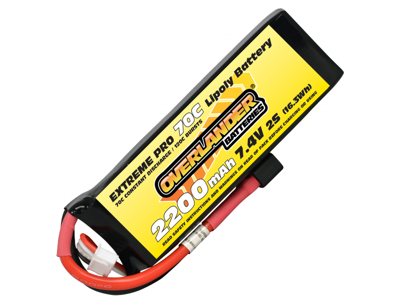 Lipo Battery 2200mAh 2S 7.4v 80C EXTREME PRO - SKU 1863