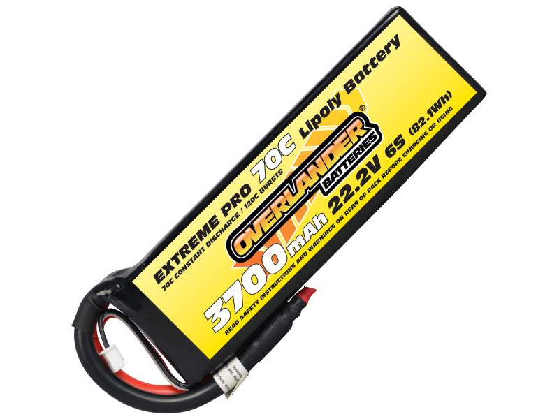 3700mAh 6S 22.2v 60C LiPo OverlanderExtremePro-SKU 2900