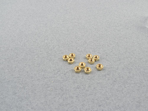 Brass Nut M3 (pk10) (F-LA410/M3)