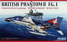 Plastic Kit Fujimi F59 British Phantom II FG.1 Silver Jubilee Royal Navy 1/72 Kit