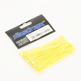 FASTRAX 100mm x 2.5mm YELLOW NYLON CABLE TIES (50pcs)