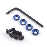 M4 ENGINE MOUNTS w/F.H.SCREWS BLUE