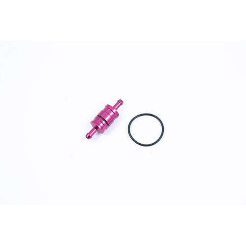 PINK ANODISED FUEL FILTER