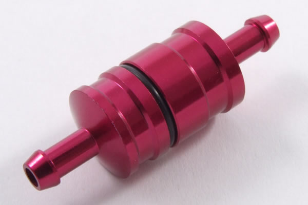 RED ALUMNIUM FUEL FILTER