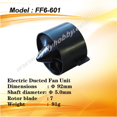 Fly Fly Hobby 92mm Electric Ducted Fan Unit for B28 motor