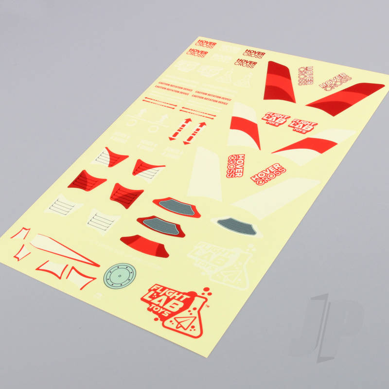 HoverCross Decal Sheet (Red)