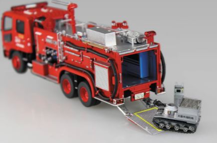 CHEMICAL FIRE PUMPER TRUCK & SELF PROPELLED WATER CANNON