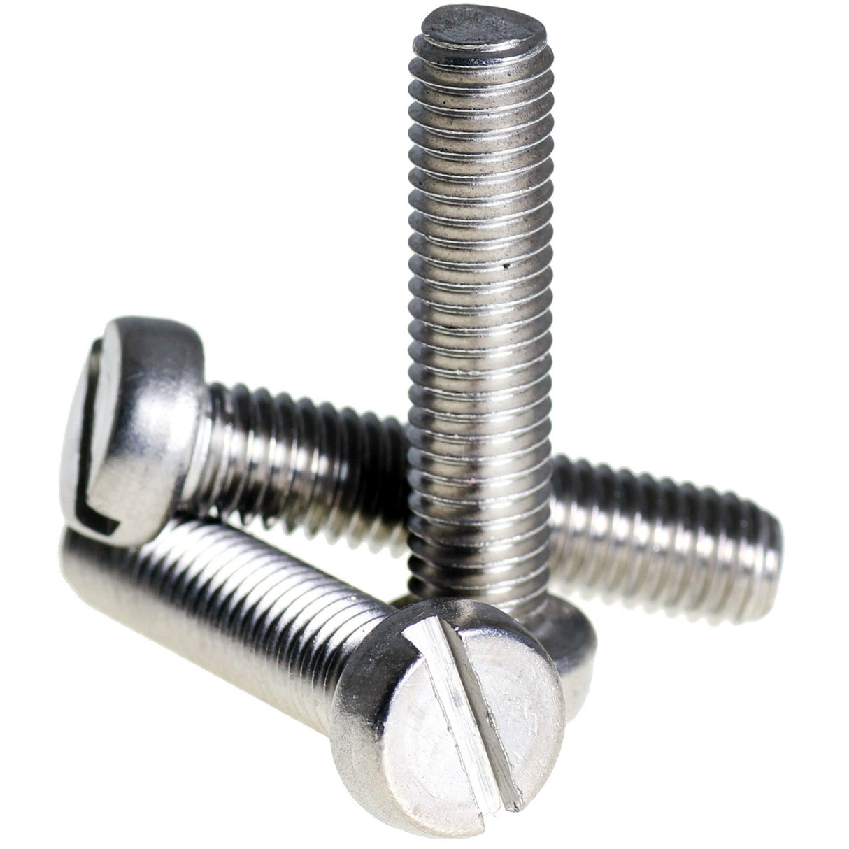 SS Flat Pan Hd Bolt M3 6mm Pk10
