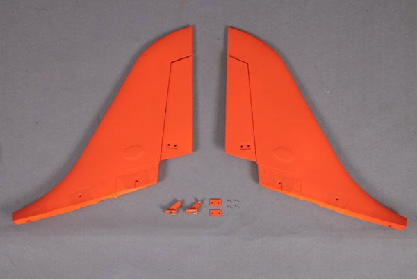 FMS 90MM SUPER SCORPION VERTICAL STABILZER ORANGE