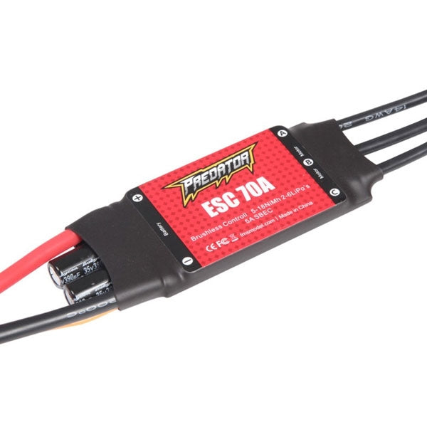 FMS PREDATOR 70A ESC (WITH 300MM LENGTH INPUT CABLE)