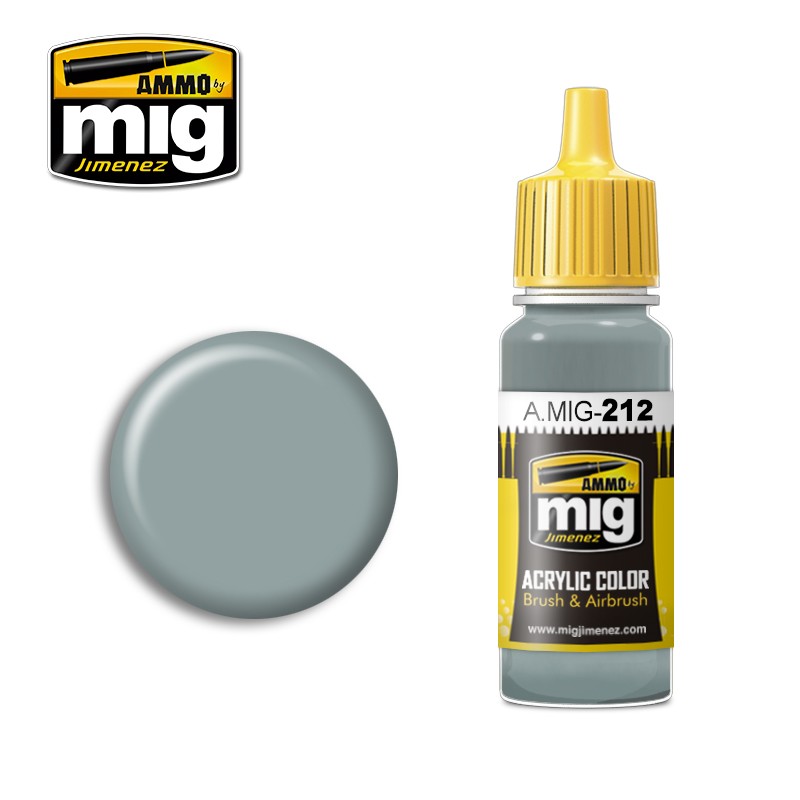 Ammo Mig Jimenez Acrylic 17ml Paint FS 26373 SILVER GRAY