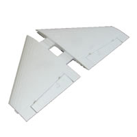 FMS MINI F16 MAIN WINGS (WHITE)