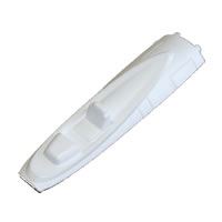 FMS MINI F16 FOAM CANOPY (WHITE)W/MAGNETS