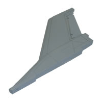 FMS F16 FIGHTING FALCON RUDDER (GREY)