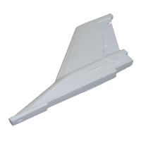 FMS F16 FIGHTING FALCON RUDDER (WHITE)