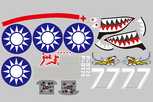 FMS 1M P40 DECAL SHEET