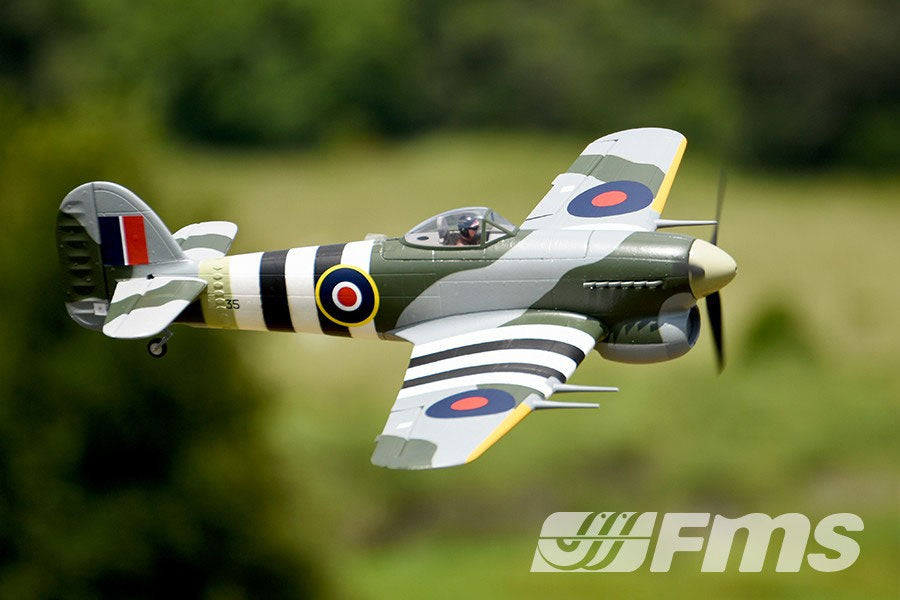 FMS 1100MM HAWKER TYPHOON ARTF W/O TX/RX/BATT - Scratch and Dent