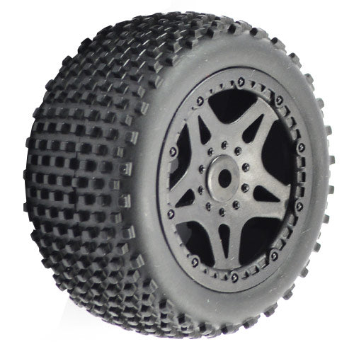 FTX SURGE 1/12 REAR BUGGY MOUNTED WHEELS/TYRES (PR)