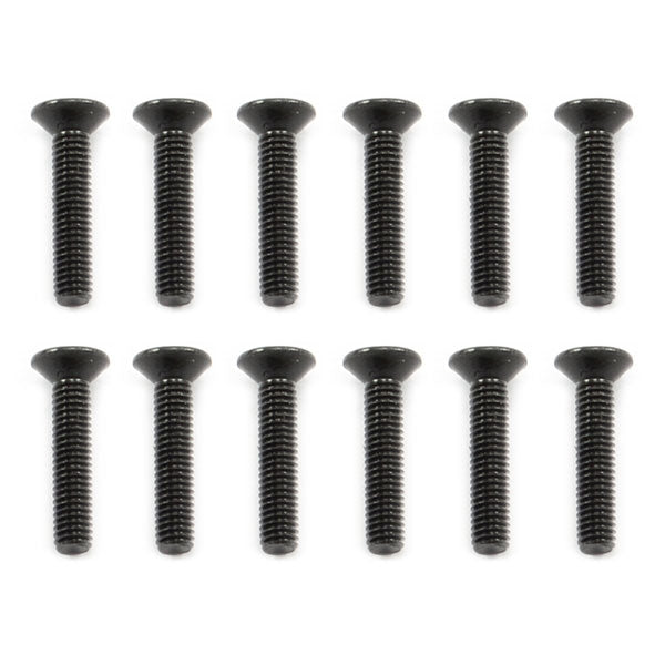 FTX FUTURA HEX COUNTERSUNK SCREWS 3X16MM (12)