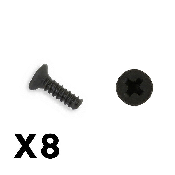 FTX OUTBACK MINI 3.0 FLAT HEAD SELF TAPPING SCREW 1.7X6 (8PC