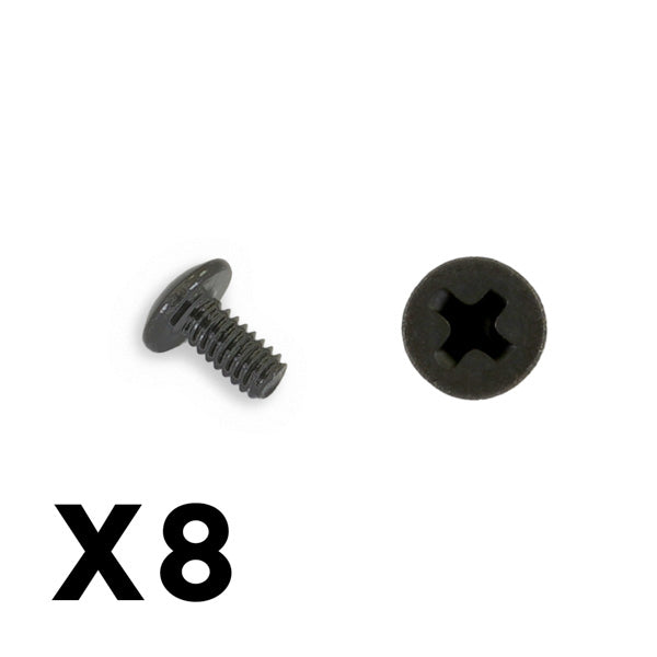 FTX OUTBACK MINI 3.0 BUTTON HE AD METRIC HEX SCREW 2X4 (8PC)