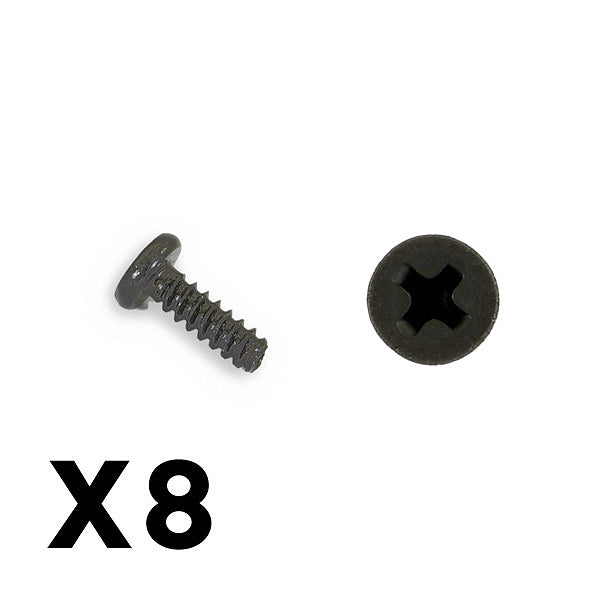 FTX OUTBACK MINI 3.0 ROUND SELF TAPPING SCREW 2X6 (8PC)