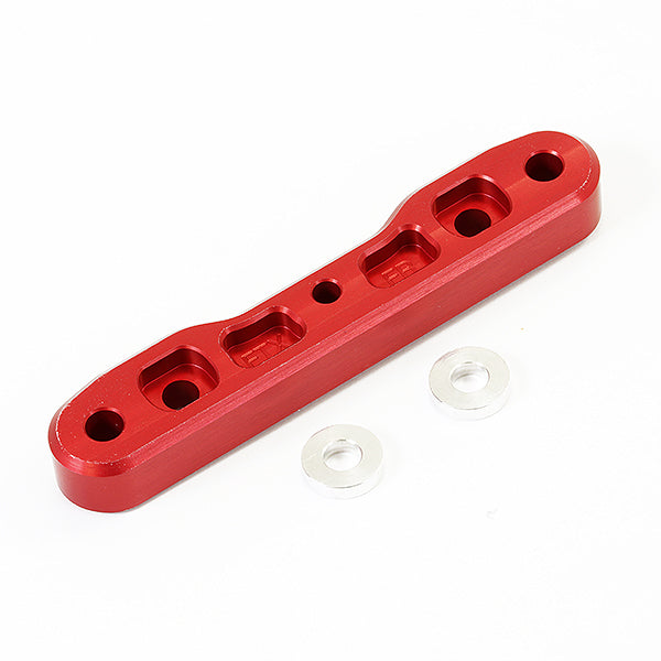 FTX DR8 FRONT FR ALUM. LOWER CNC SUSPENSION MOUNT - RED