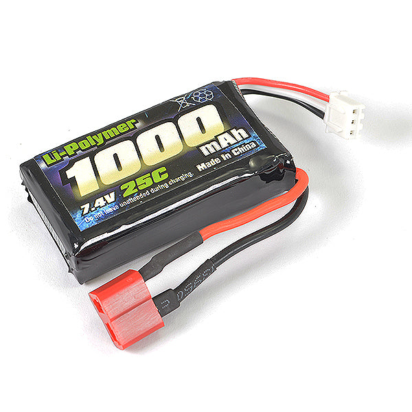 FTX TRACER LI-PO SOFT PACK7.4V1000MAH25C (T-PLUG)