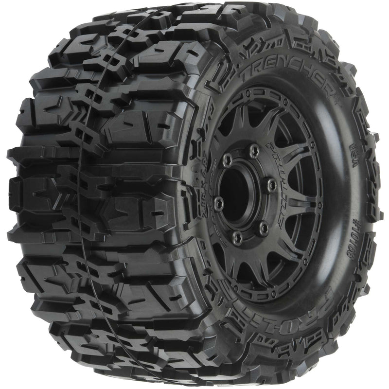1/10 Trencher HP BELTED F/R 2.8 MT Tires Mounted 12mm Blk R