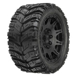 1/6 Masher X HP BELTED Fr/Rr 5.7 MT Tires Mounted 24mm Blk