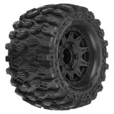 1/10 Hyrax Front/Rear 2.8 MT Tires Mounted 12mm Blk Raid (2